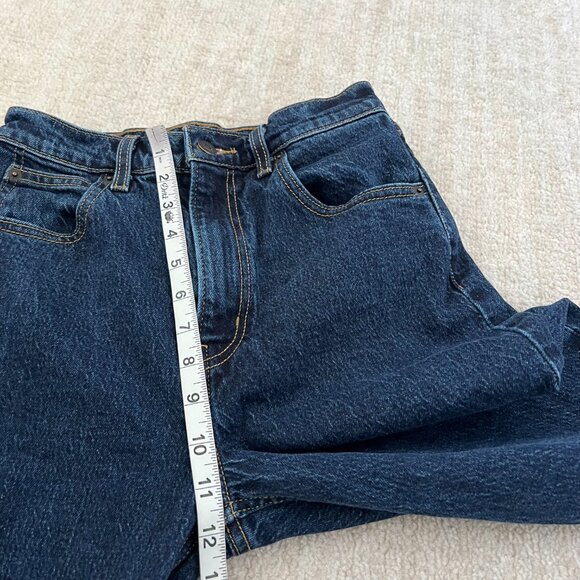 Levi's Premium 70s High Rise Slim Straight Jeans 26 Blue - Picture 7 of 10